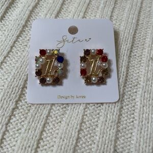 Mejuri Gold and Multicolor Earrings